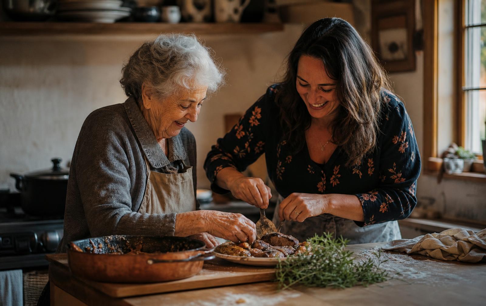 A personalized ChefCravings cookbook open on a kitchen counter