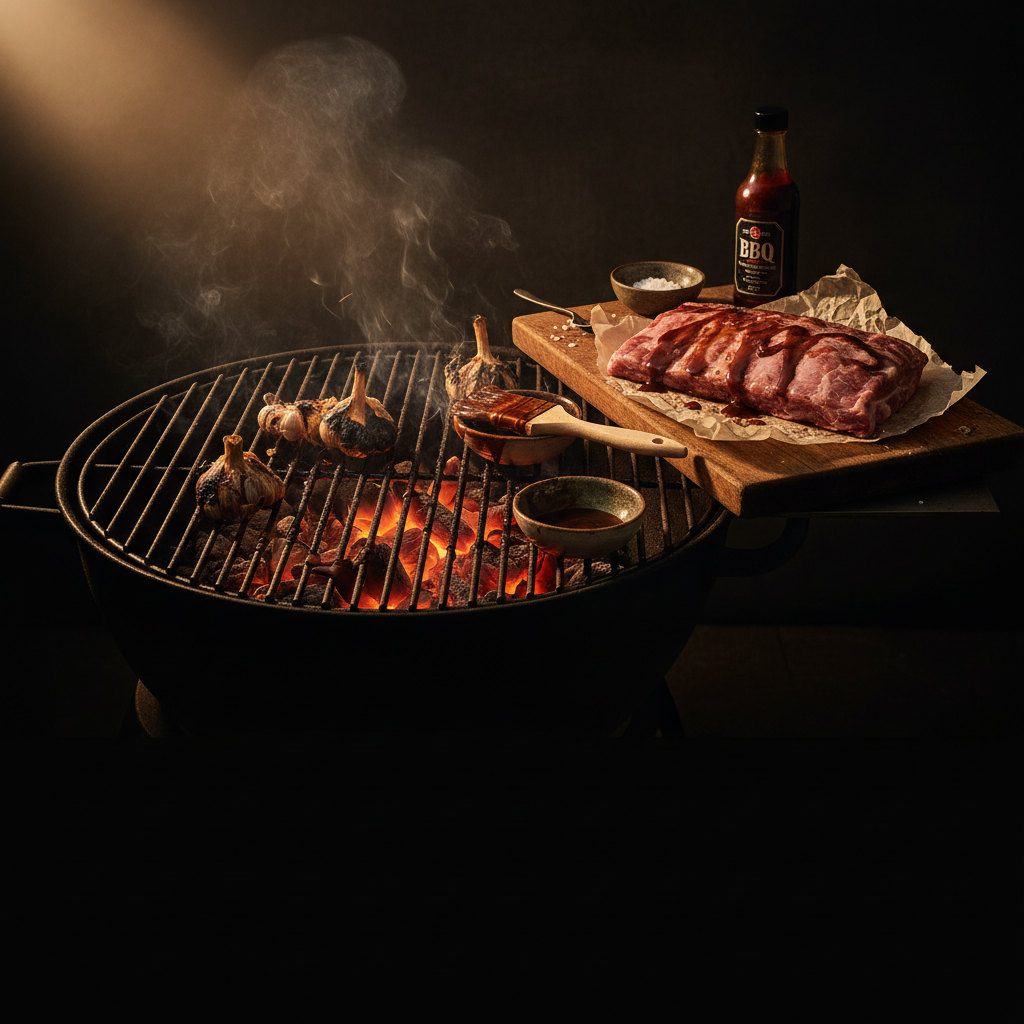 A real ChefCravings cookbook cover from the BBQ & Grilled Favorites collection, personalized with the title David's BBQ Kitchen